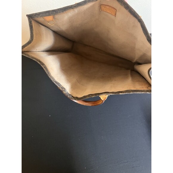 Louis Vuitton Sac Plat MM Monogram Tote Bag MI0599 Made in France Authentic 1999 - Picture 11 of 15